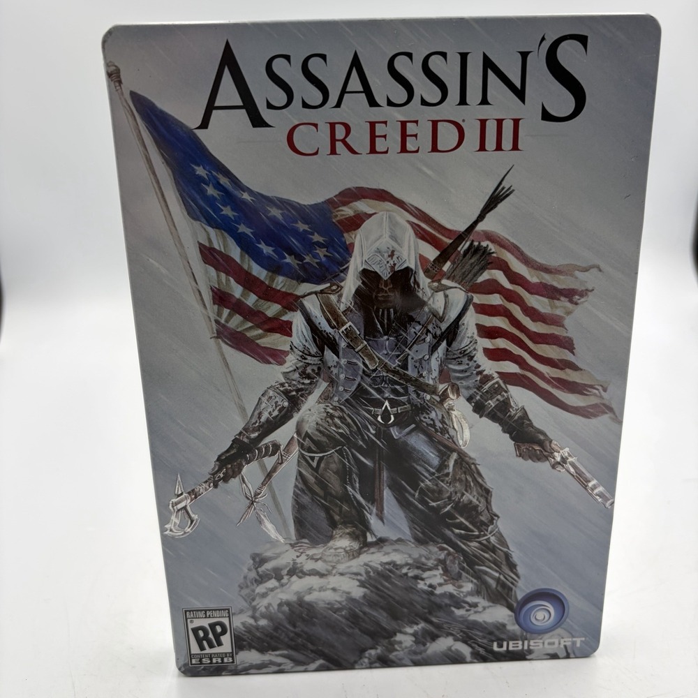 Assassin's Creed 3- Xbox 360 Steel Case Edition Clean Disc Complete